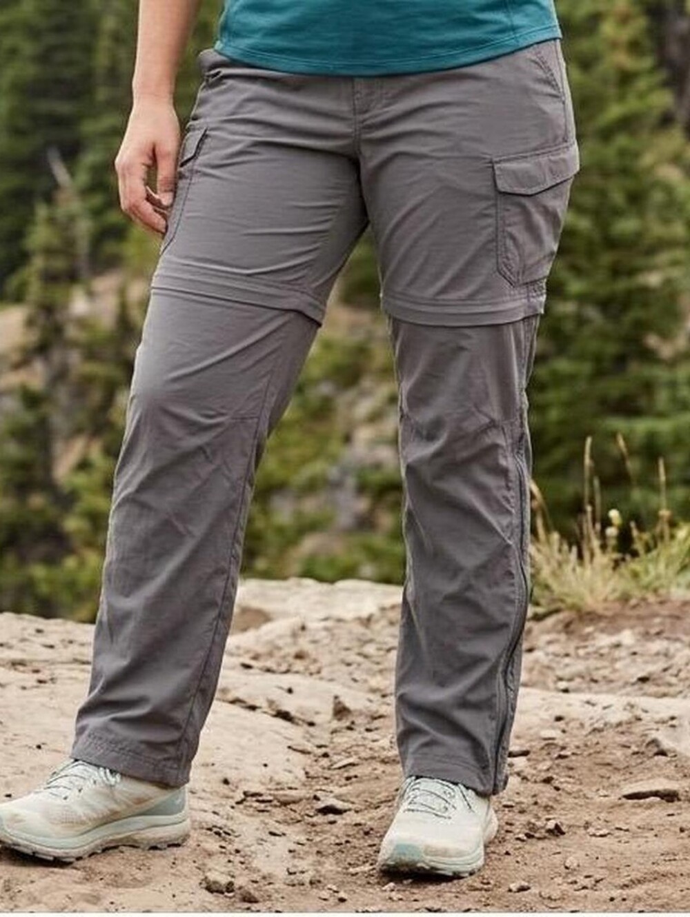 NWOT REI Women's Sahara Cargo Convertible Pants Size 16 UPF 50+